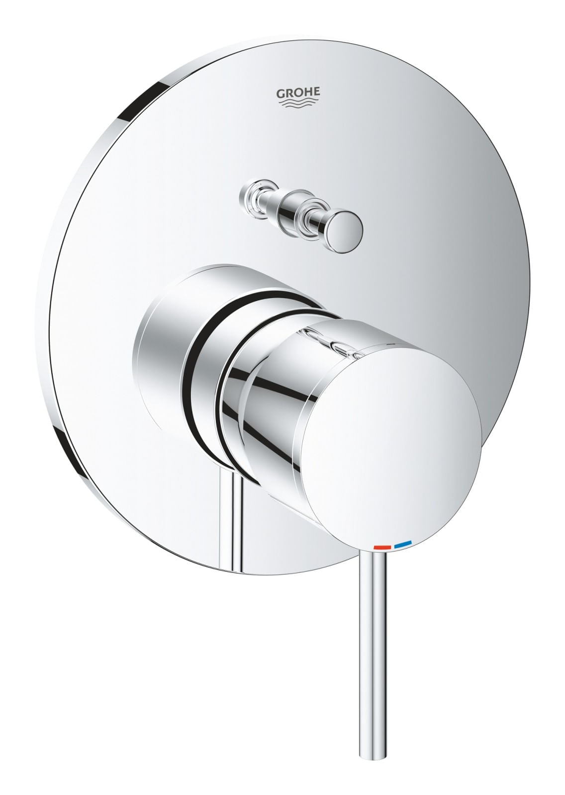 Unitate comanda Grohe 24066003, 1 bar, 158 mm, 10 mm, 2 iesiri, 1 functii palarie dus, 1/2 dimensiune racord, Crom — imaginea 2