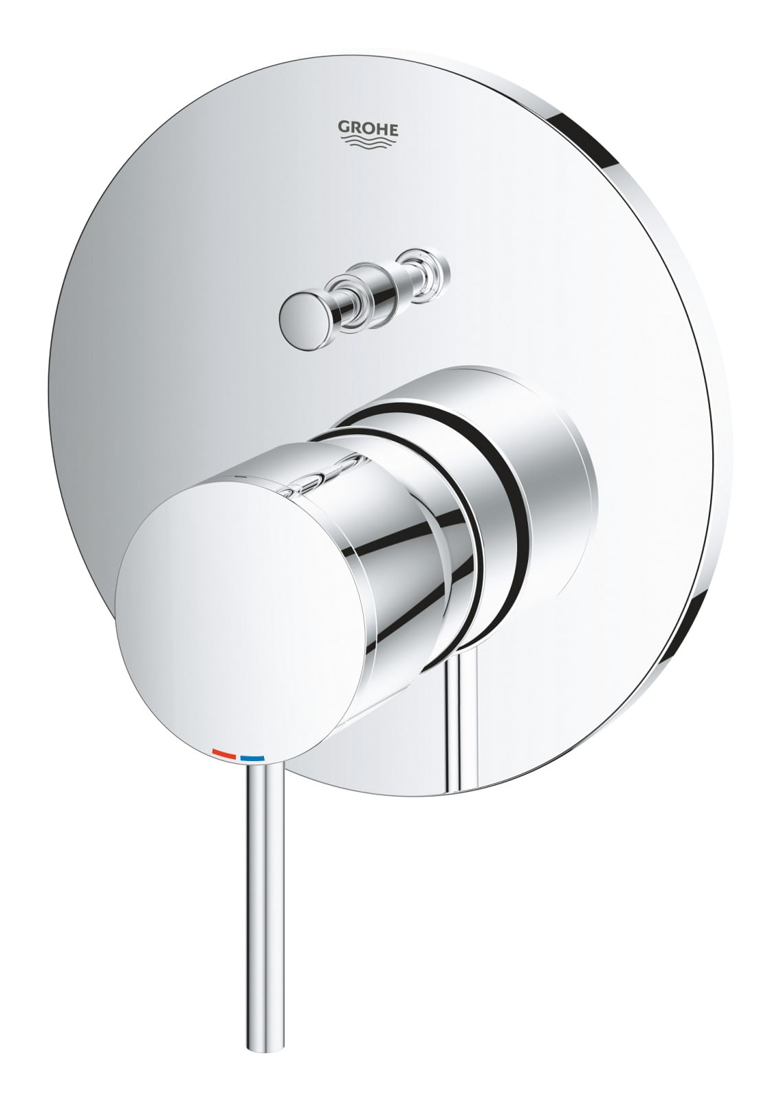 Unitate comanda Grohe 24066003, 1 bar, 158 mm, 10 mm, 2 iesiri, 1 functii palarie dus, 1/2 dimensiune racord, Crom — imaginea 3