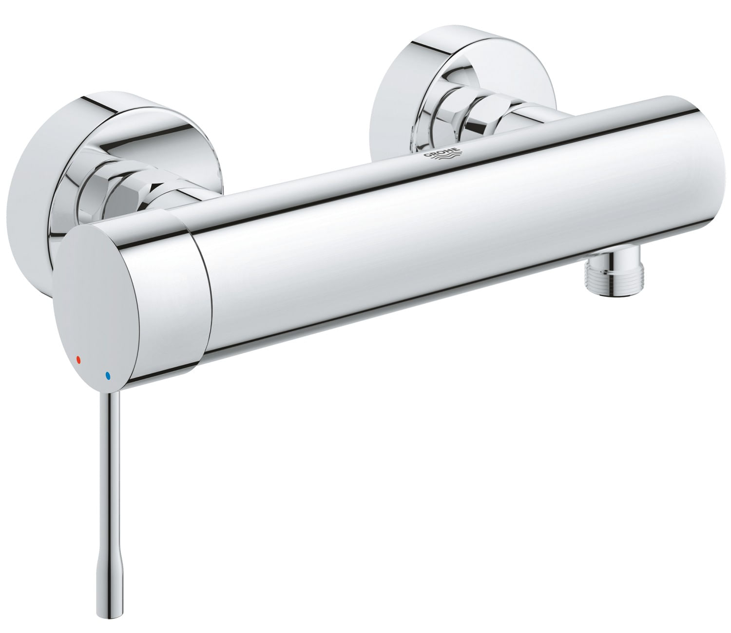 Baterie dus Grohe 25252001, 1 bar, 281 mm, 91 mm, 2 orificii instalare, 1/2 dimensiune racord furtun, Crom — imaginea 3