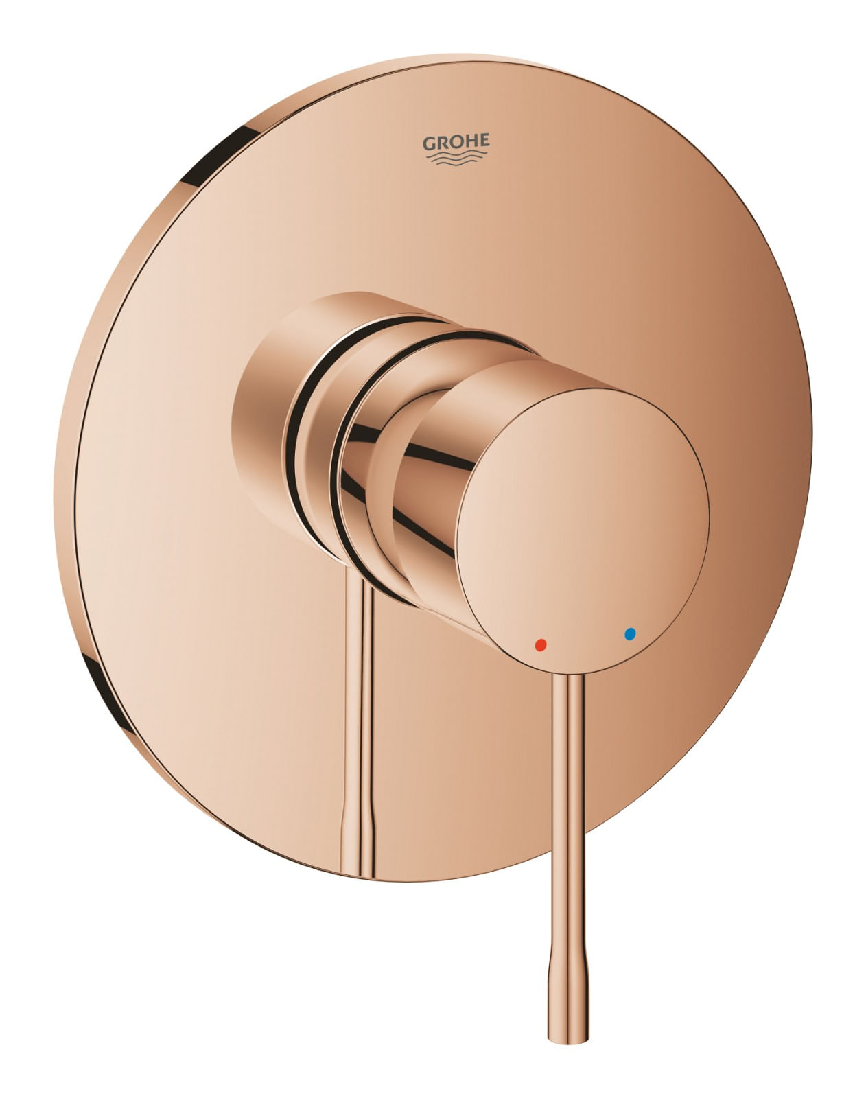 Unitate comanda Grohe 24168DA1, 1 bar, 163 mm, 12 mm, 1 iesiri, 1 functii palarie dus, 1/2 dimensiune racord, Cupru — imaginea 2