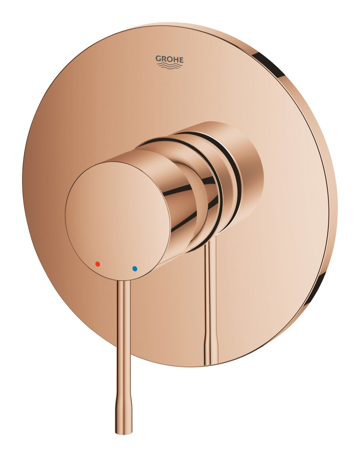 Unitate comanda Grohe 24168DA1, 1 bar, 163 mm, 12 mm, 1 iesiri, 1 functii palarie dus, 1/2 dimensiune racord, Cupru — imaginea 3