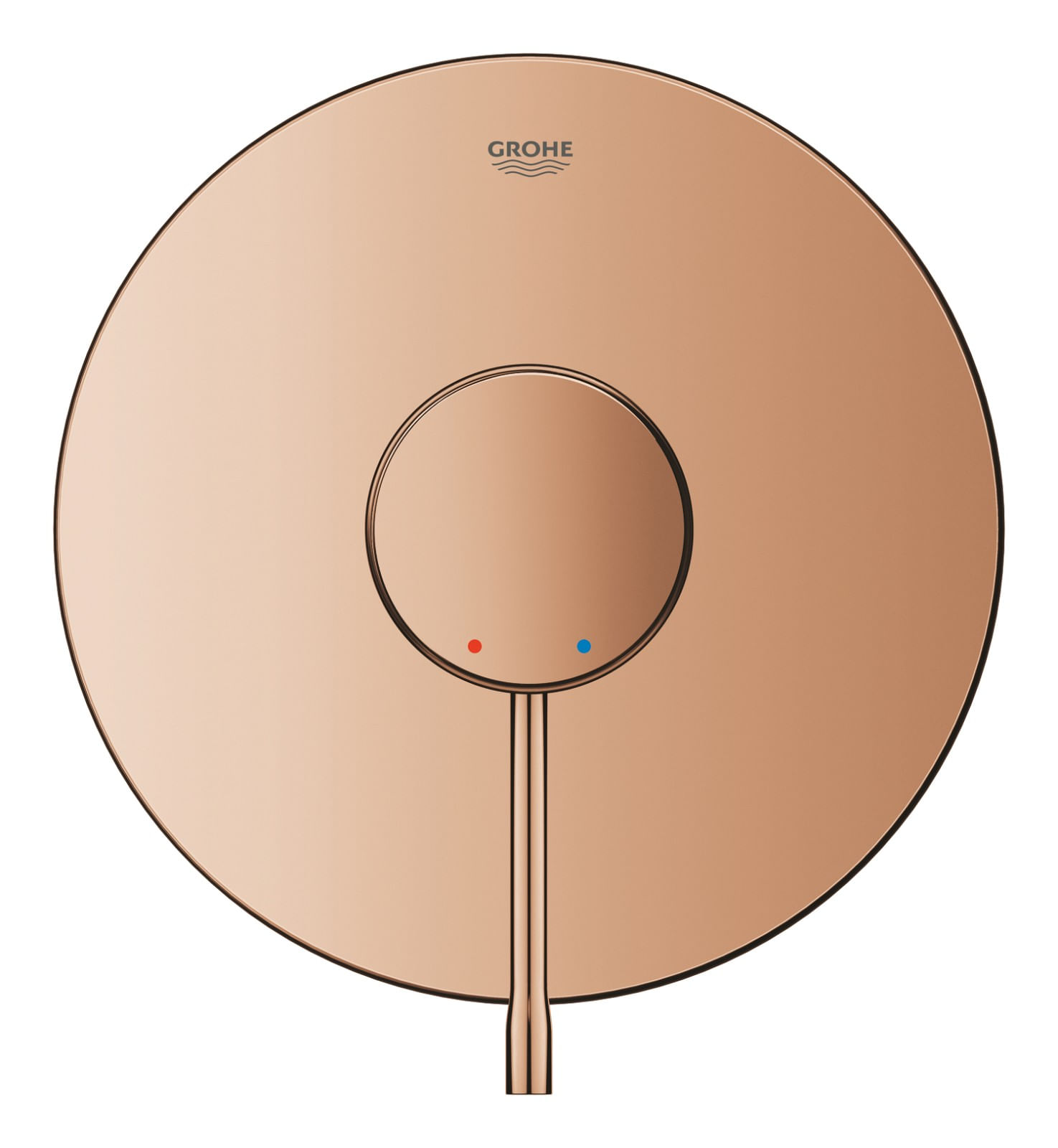Unitate comanda Grohe 24168DA1, 1 bar, 163 mm, 12 mm, 1 iesiri, 1 functii palarie dus, 1/2 dimensiune racord, Cupru — imaginea 5