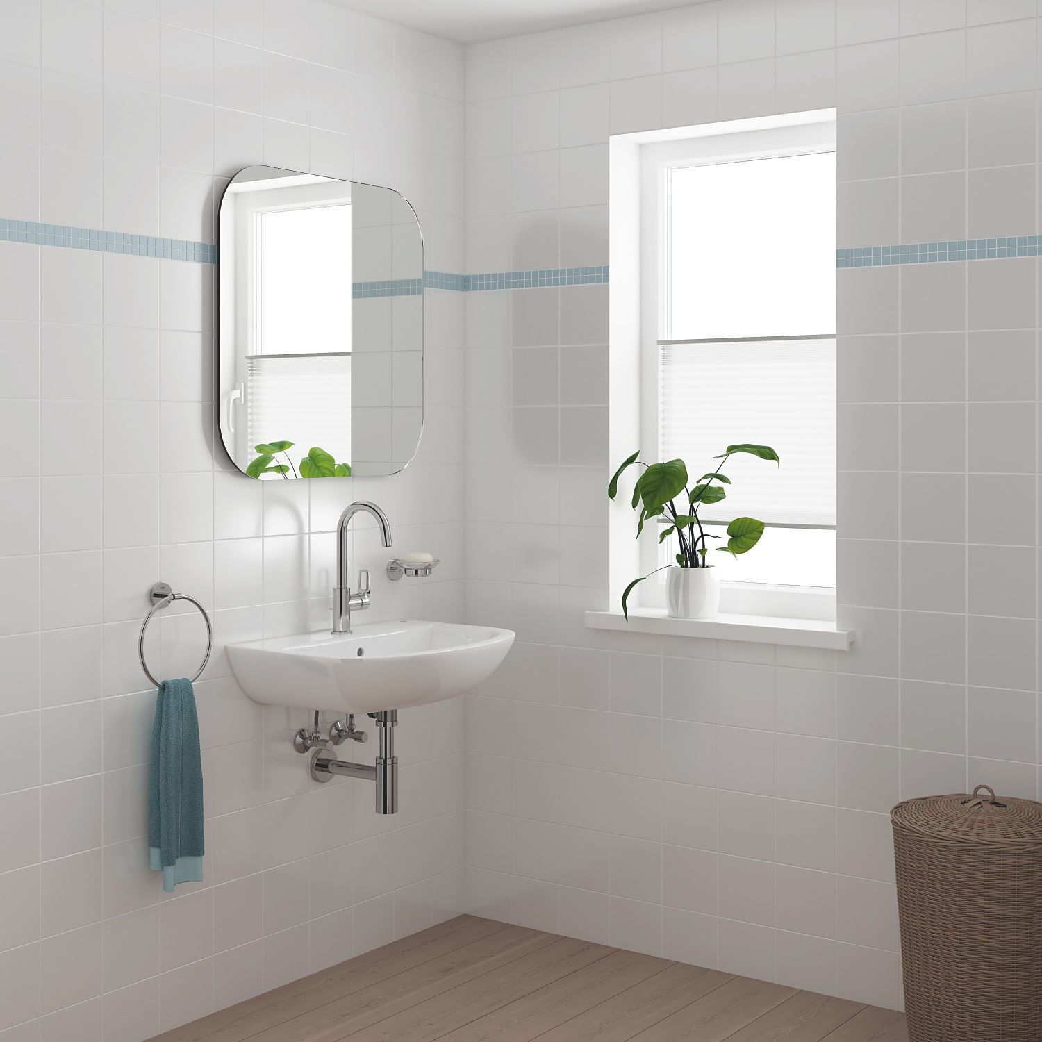 Baterie lavoar Grohe 23763001, 1 bar, 35 mm, 311 mm, 140 mm, 386 mm, 1 orificii instalare, 3/8 dimensiune racord, Crom — imaginea 8