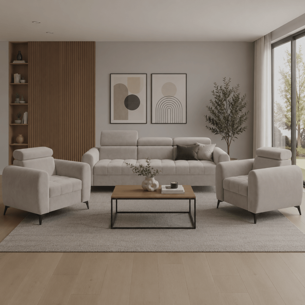 Fotoliu, bej Taupe, BARELO — imaginea 4