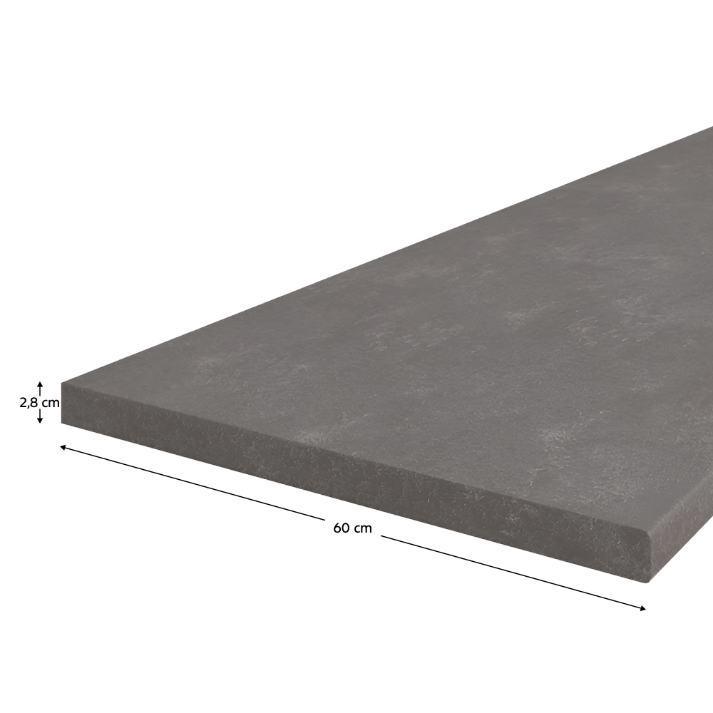 Blat de lucru, grosime 2,8 cm, Metalic brown gri — imaginea 3