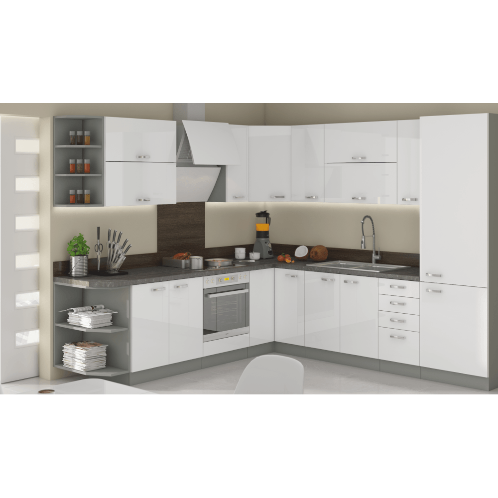 Blat de lucru, grosime 2,8 cm, Metalic brown gri — imaginea 7
