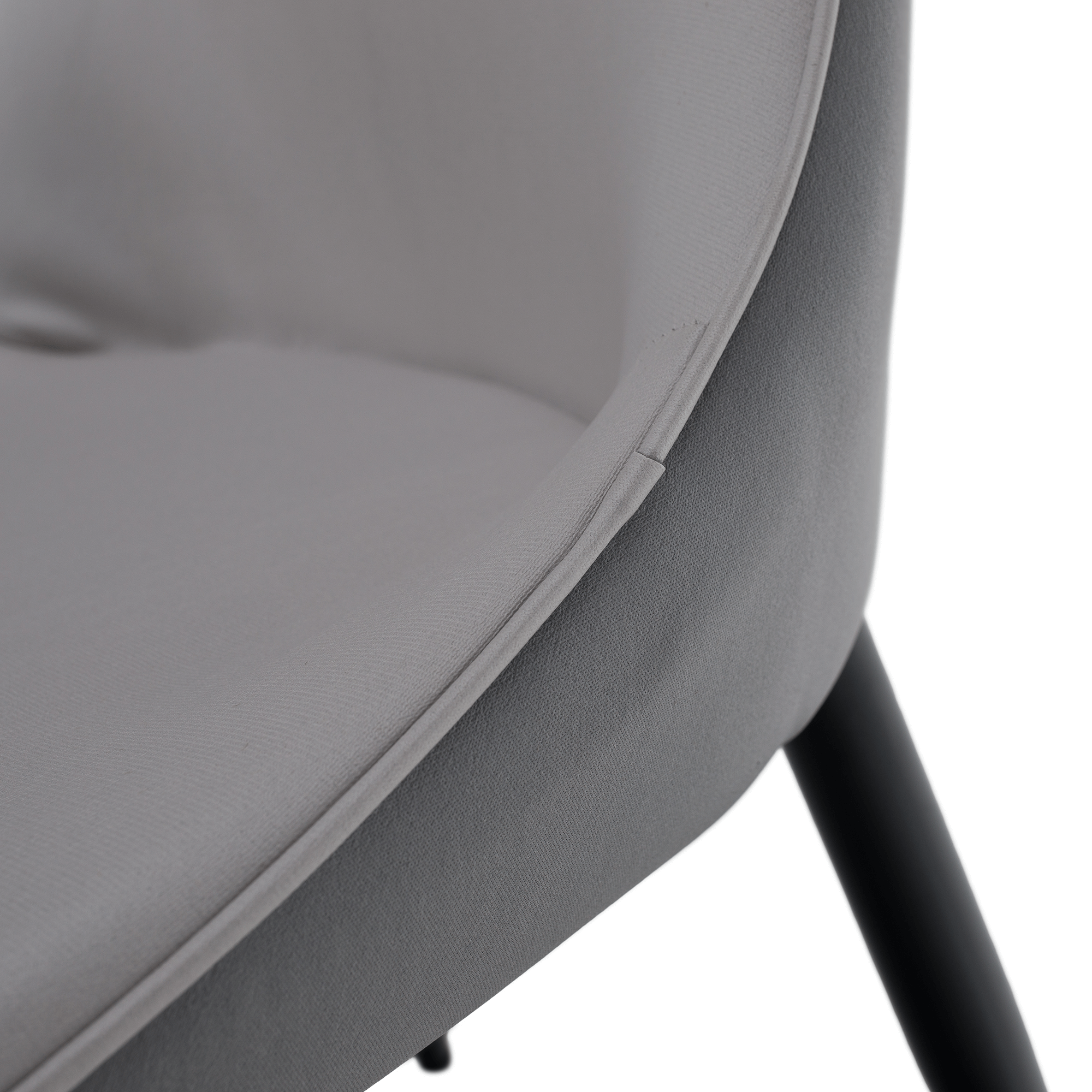 Scaun de dining, gri deschis / gri inchis / negru, TABITA — imaginea 6