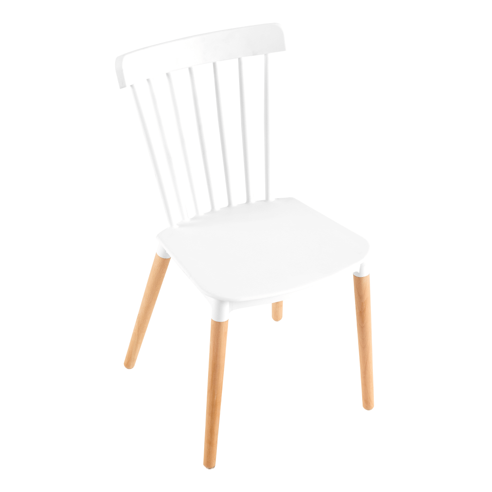 Scaun dining, alb / fag, ZOSIMA — imaginea 3