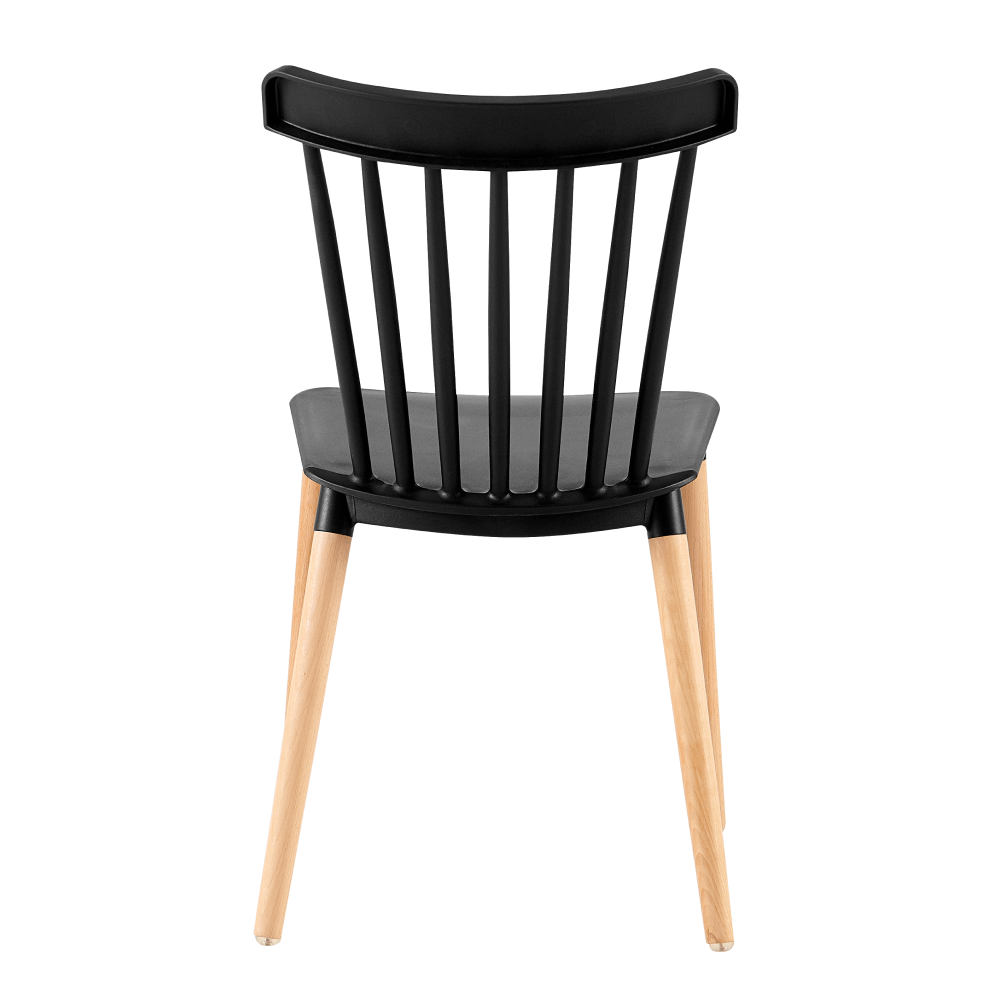 Scaun dining, negru / fag, ZOSIMA — imaginea 5