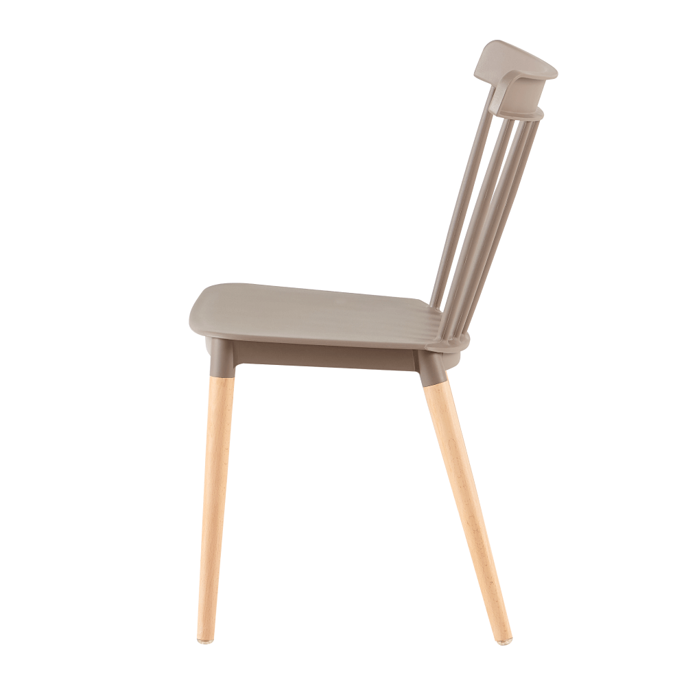 Scaun dining, gri / fag, ZOSIMA — imaginea 4