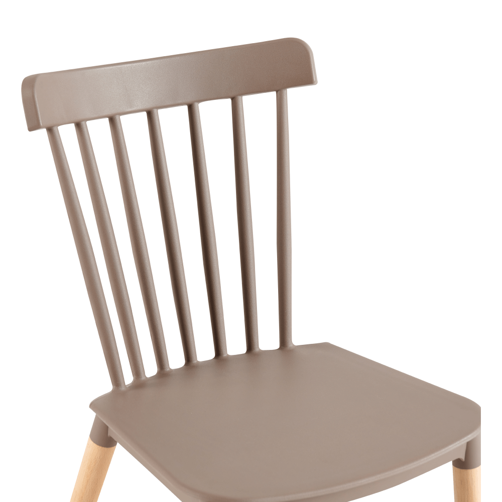 Scaun dining, gri / fag, ZOSIMA — imaginea 6