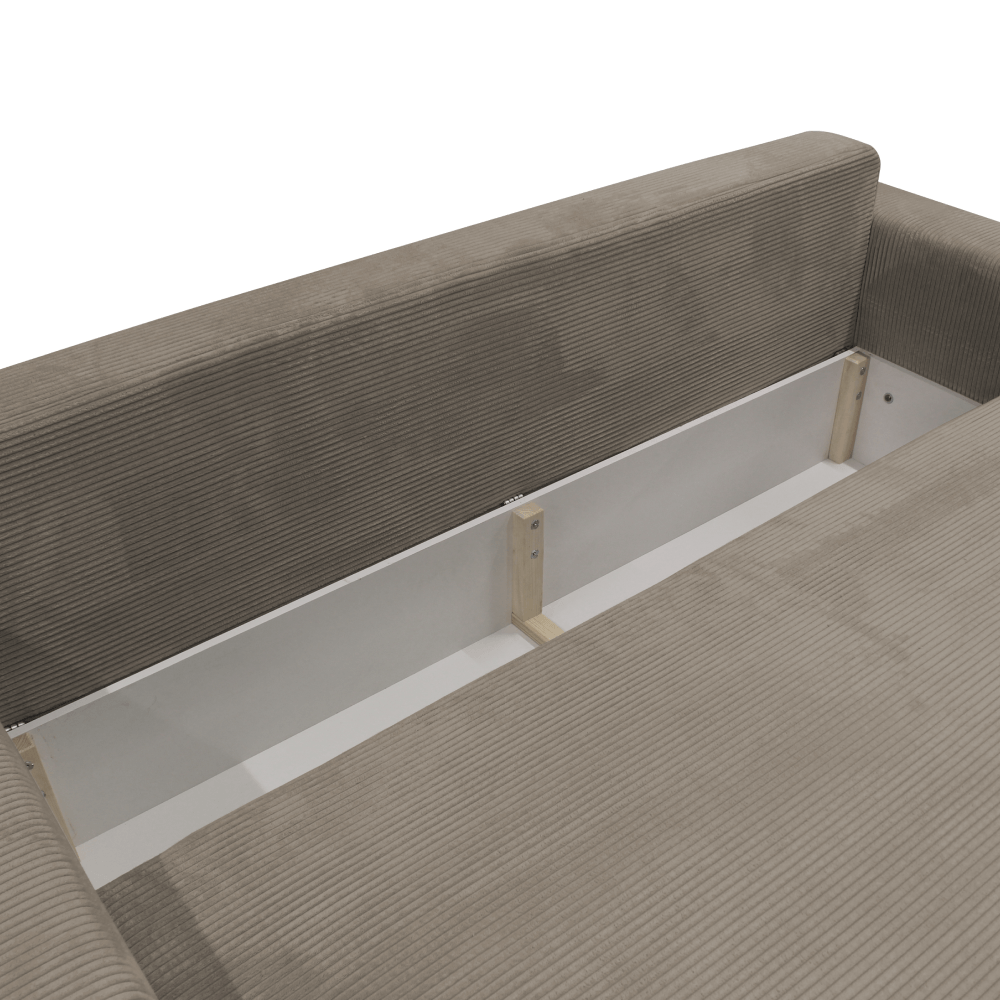 Canapea extensibila, gri-maro Taupe, ROSELYN — imaginea 7