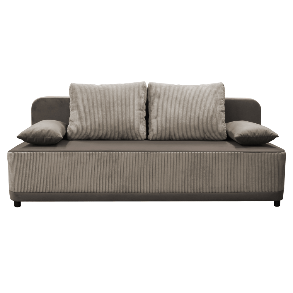 Canapea extensibila, gri-bej Taupe, SENTY — imaginea 3