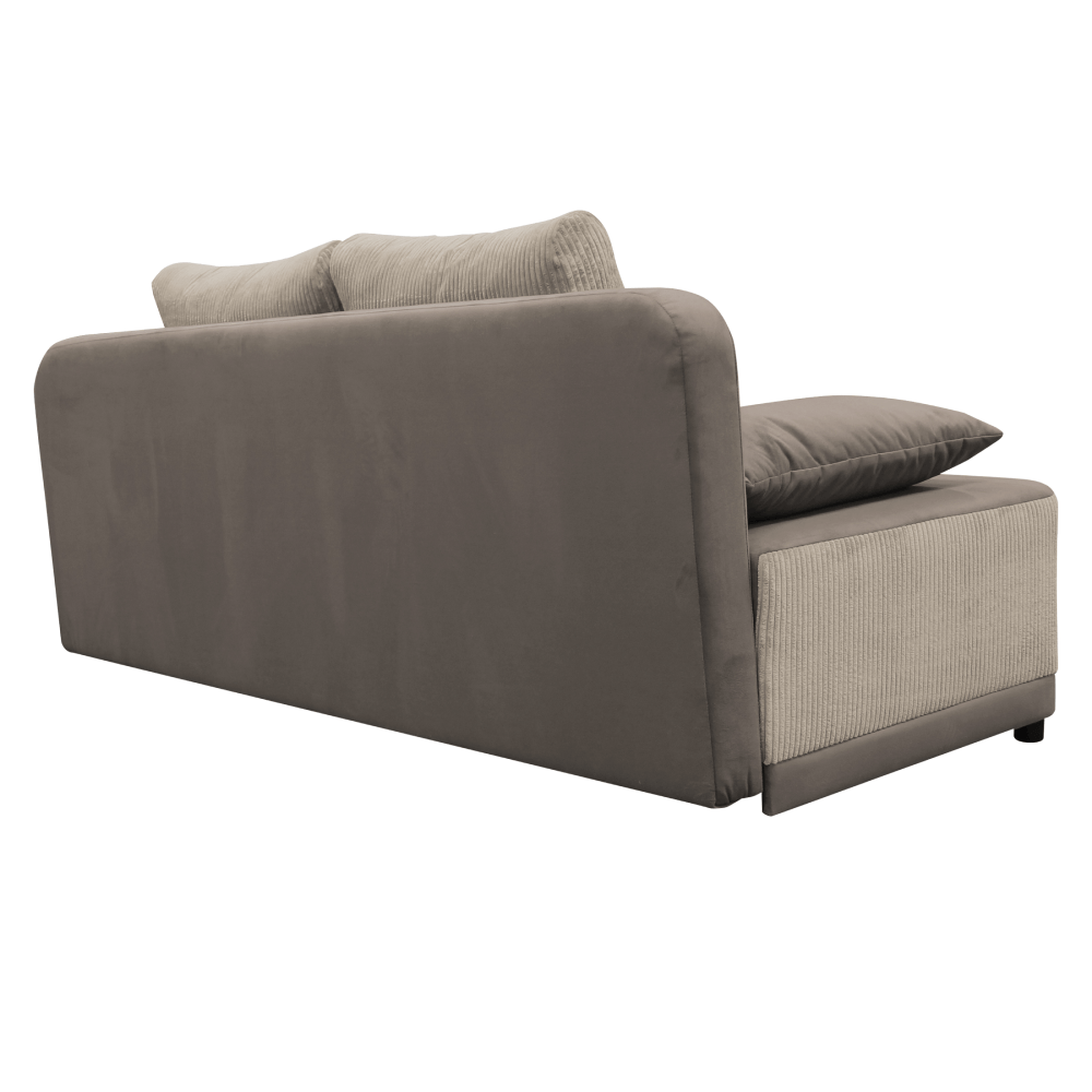 Canapea extensibila, gri-bej Taupe, SENTY — imaginea 4