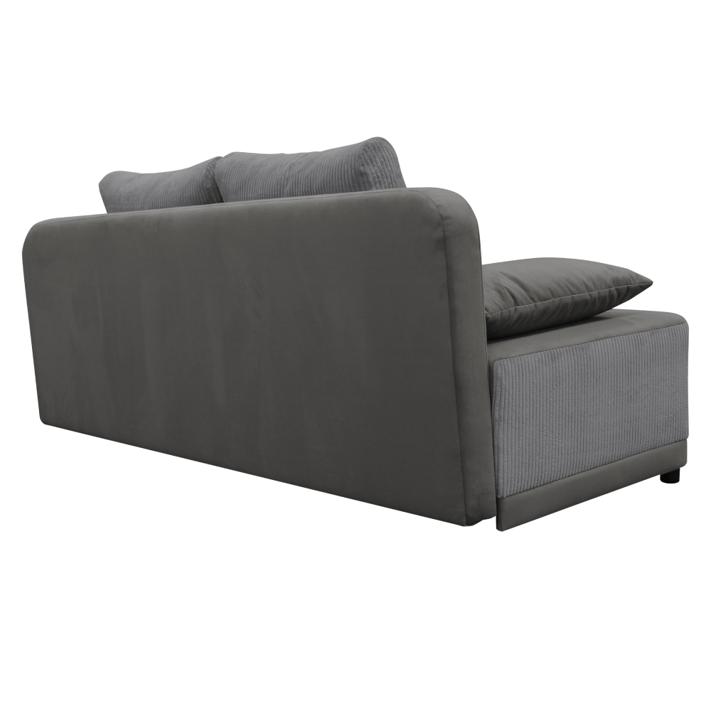 Canapea extensibila, gri, SENTY — imaginea 3