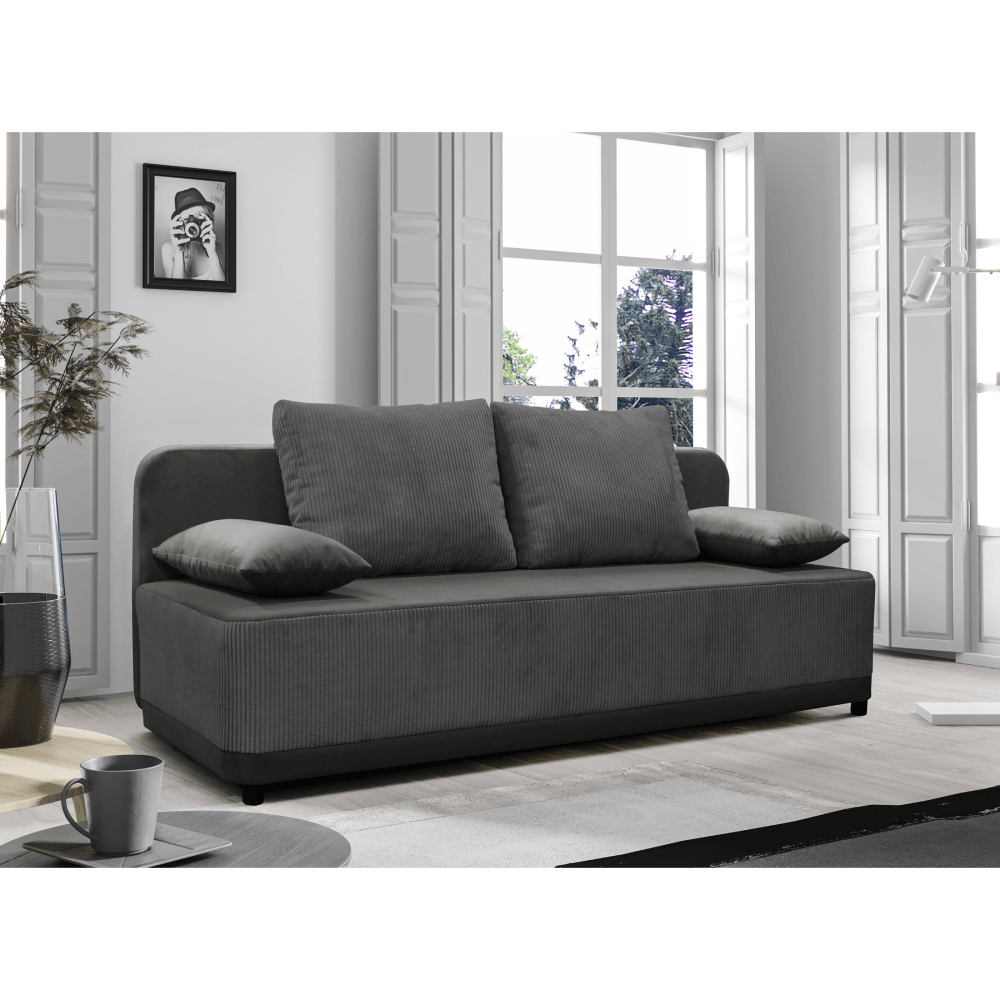 Canapea extensibila, gri, SENTY — imaginea 5