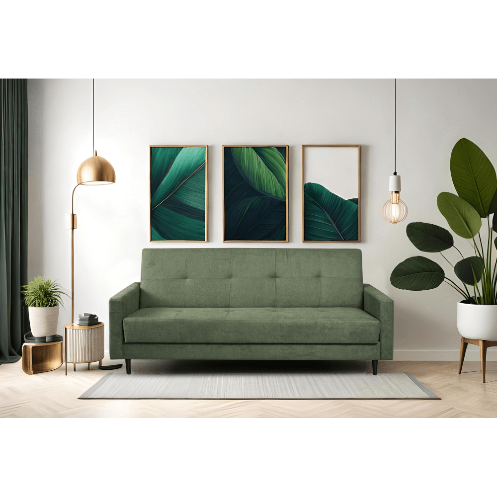 Canapea extensibila, verde, VALDO — imaginea 3