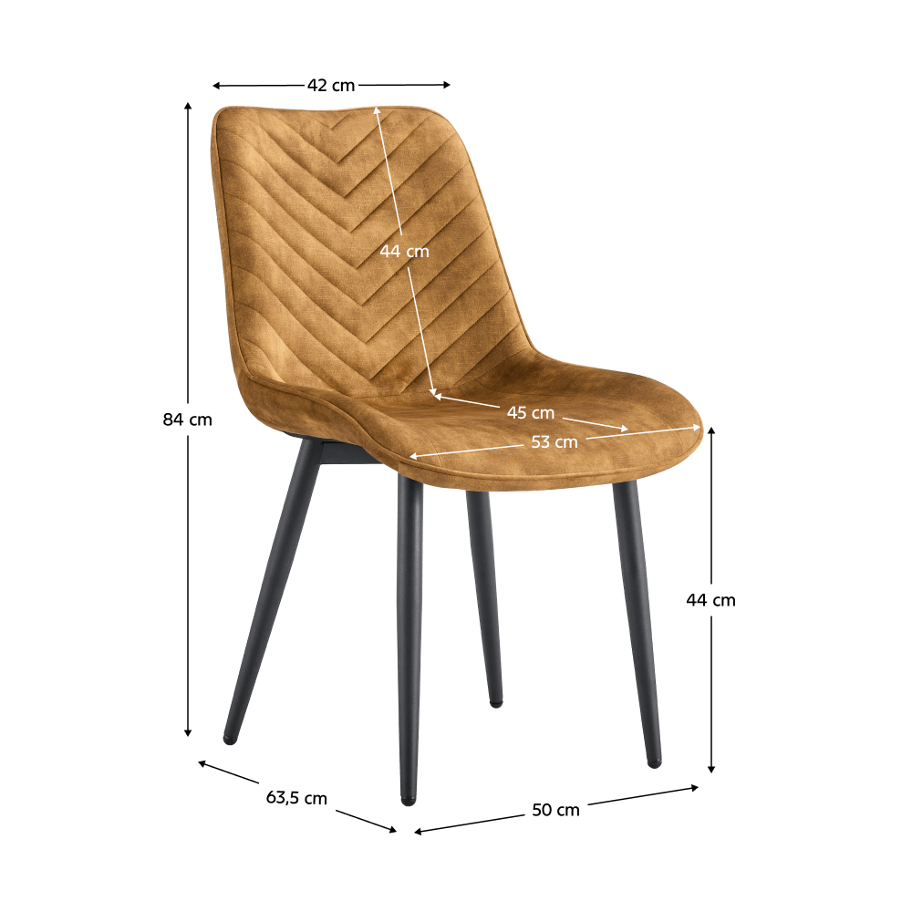 Scaun dining, maro-aurie/negru, ZAINA TIP 2 — imaginea 2