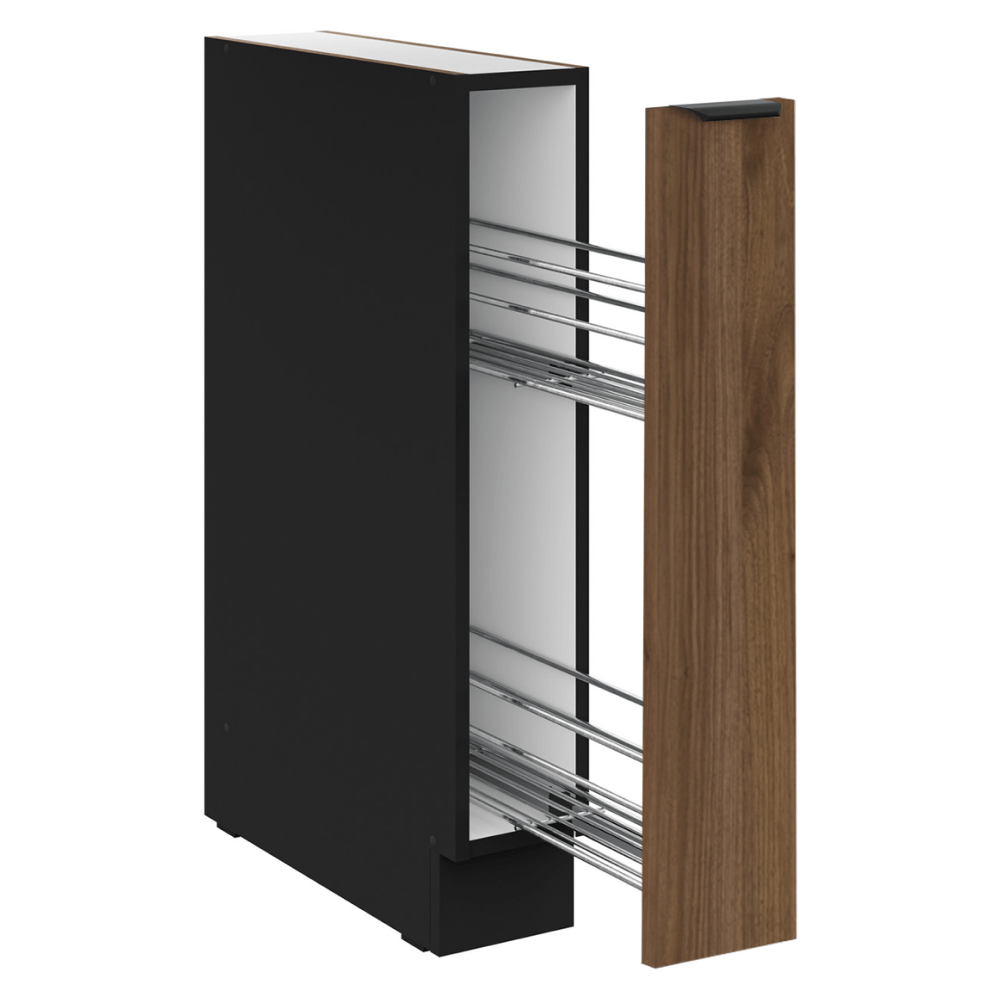 Dulap inferior cu cos incorporat, nuc okapi/negru, MENZO 15 D CARGO BB — imaginea 9