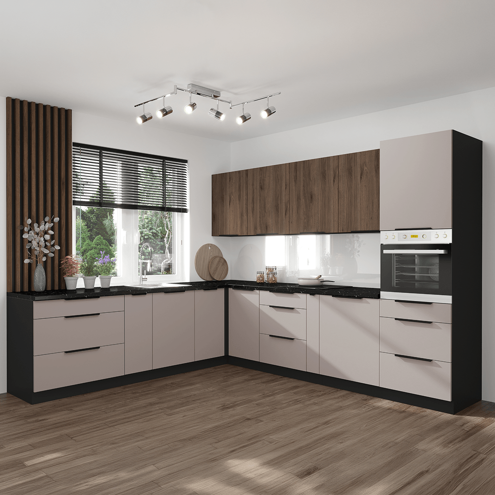 Dulap superior, nuc okapi/negru, MENZO 60 NAGU-36 1F — imaginea 15