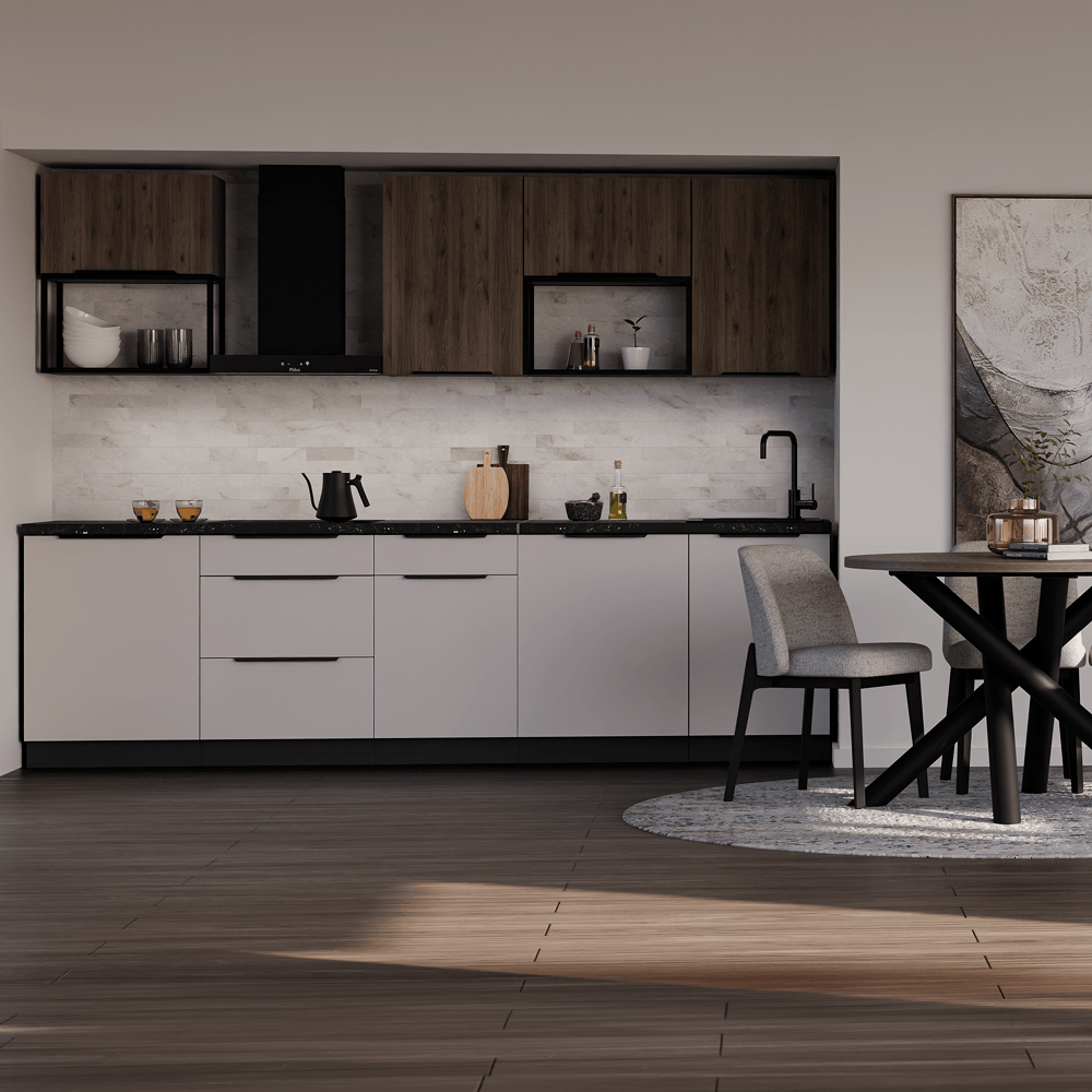 Dulap superior, nuc okapi/negru, MENZO 50 NAGU-36 1F — imaginea 10