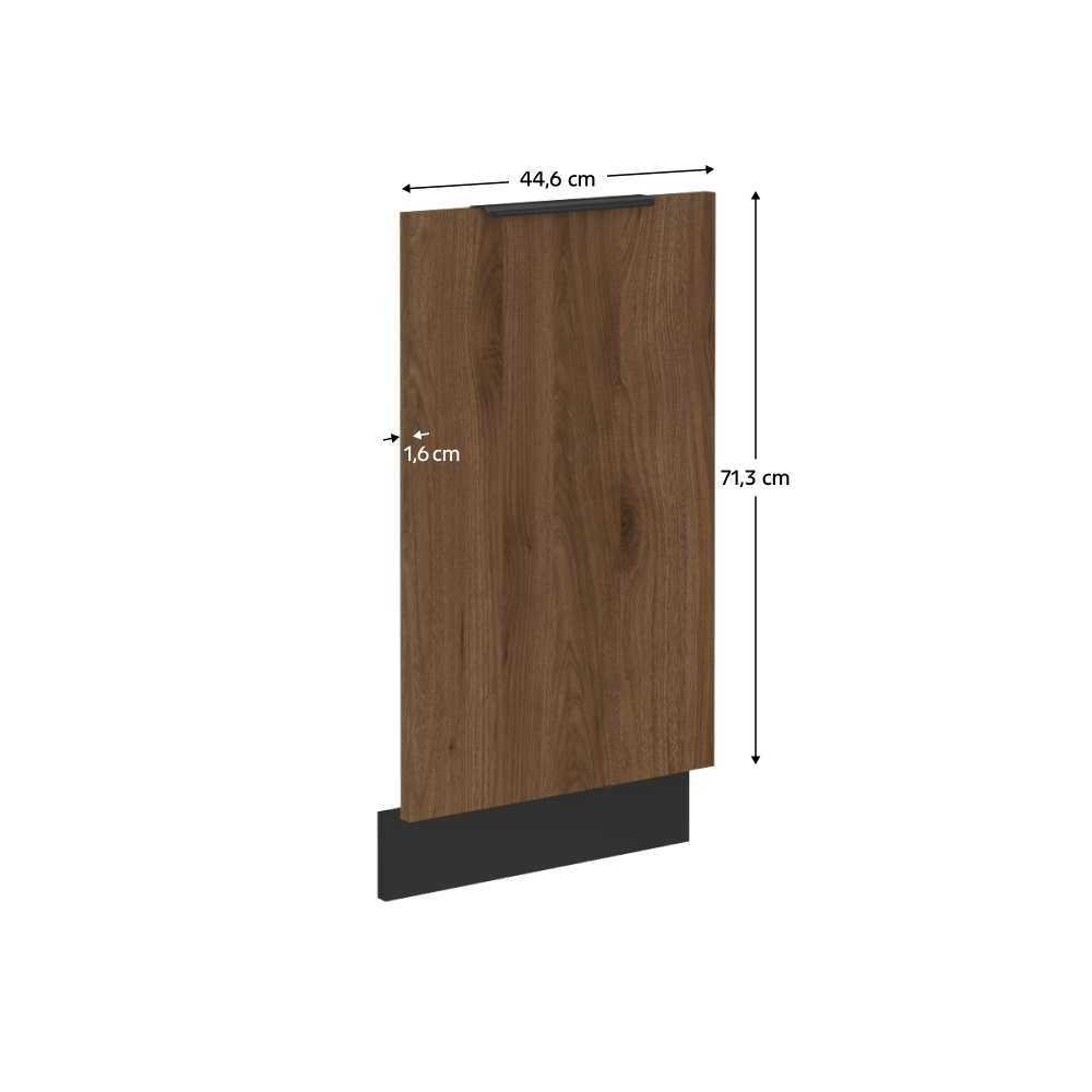 Usa pentru masina de spalat vase, nuc okapi/negru, MENZO ZM 713x446 — imaginea 9