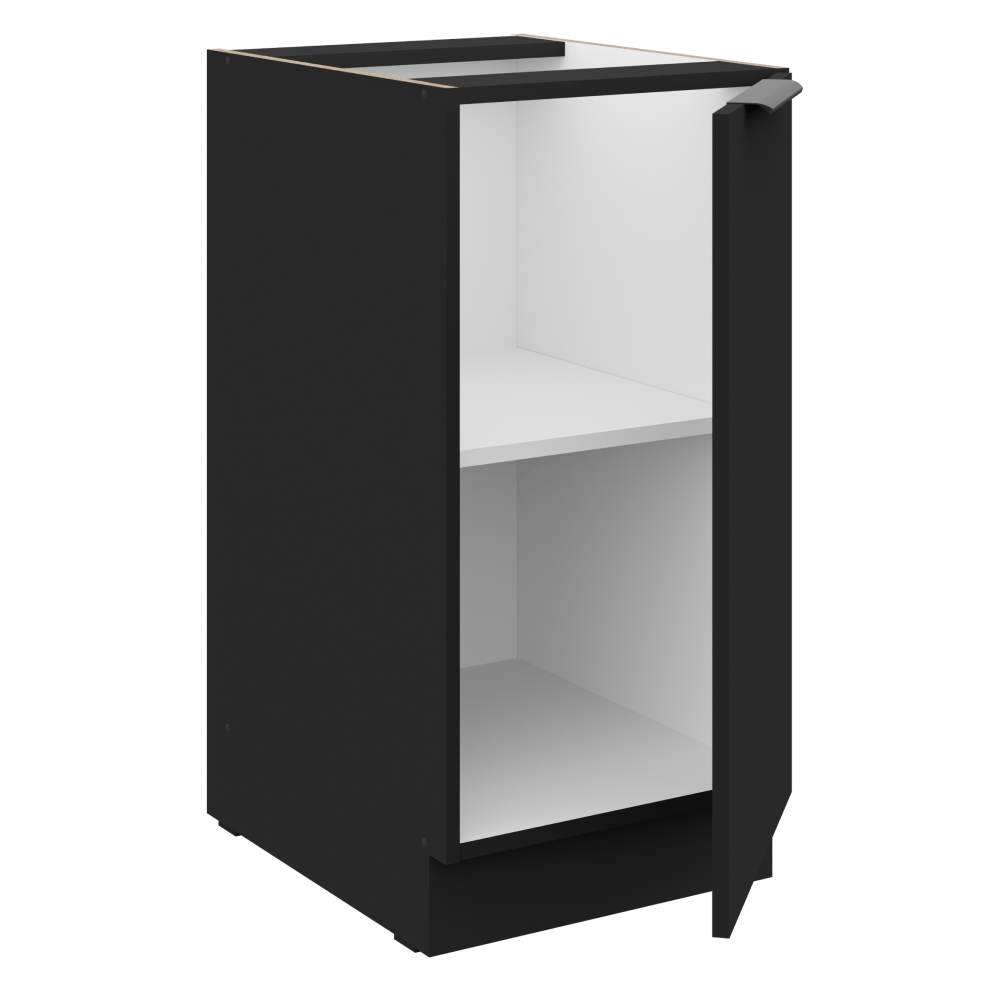 Dulap inferior, negru, SIBER 40 D 1F BB — imaginea 2