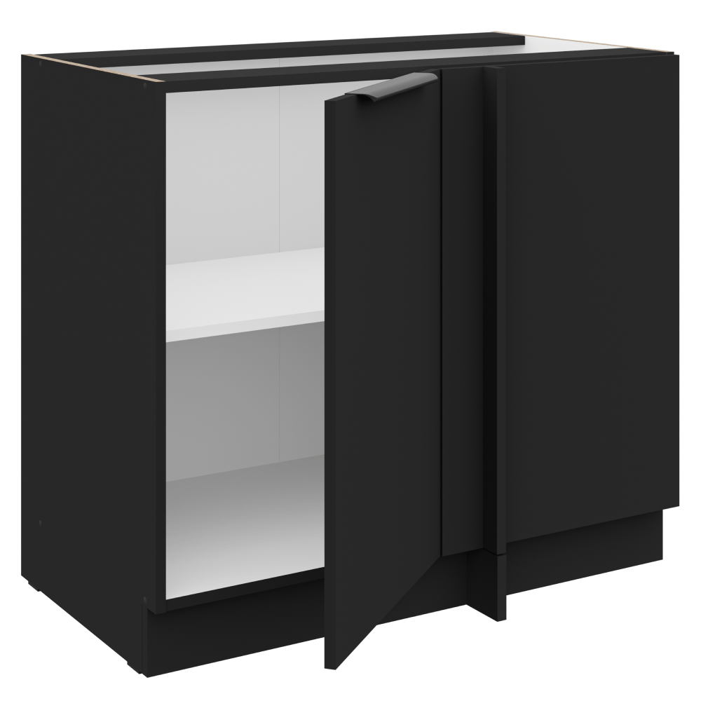 Dulap inferior, negru, SIBER 105 ND 1F BB — imaginea 2
