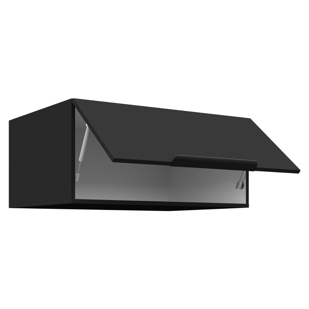 Dulap superior, negru, SIBER 80 NAGU-36 1F — imaginea 2