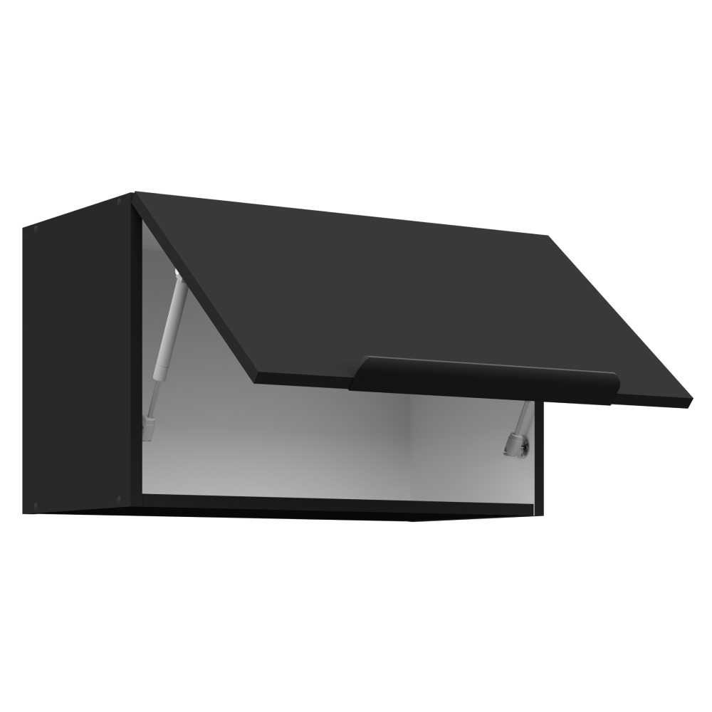 Dulap superior, negru, SIBER 60 GU-36 1F — imaginea 2
