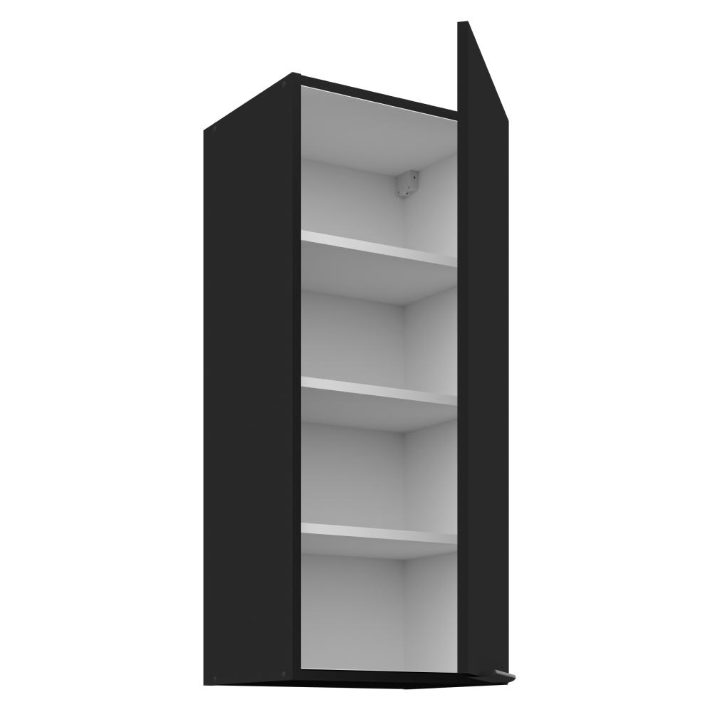 Dulap de sus, negru, SIBER 40 G-90 1F — imaginea 2