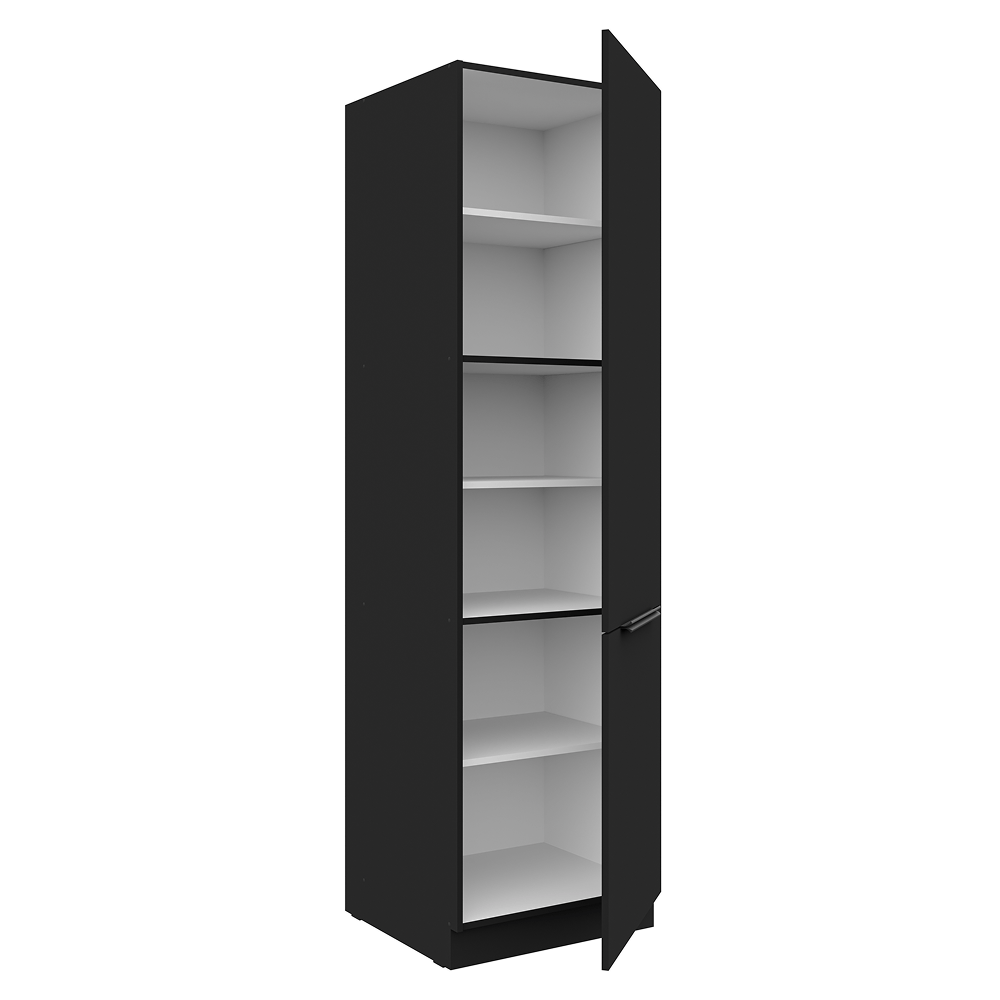Dulap inalt, negru, SIBER 60 DK-210 2F — imaginea 2