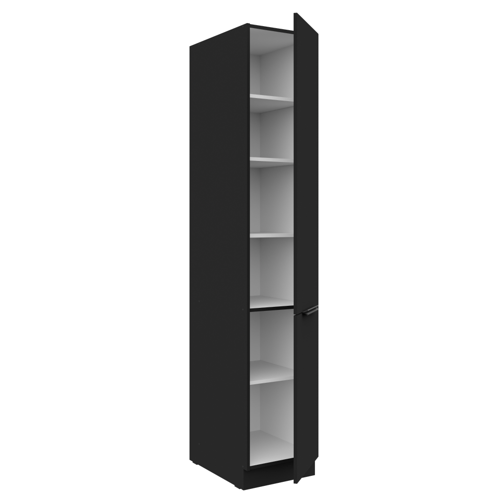 Dulap inalt, negru, SIBER 40 DK-210 2F — imaginea 2