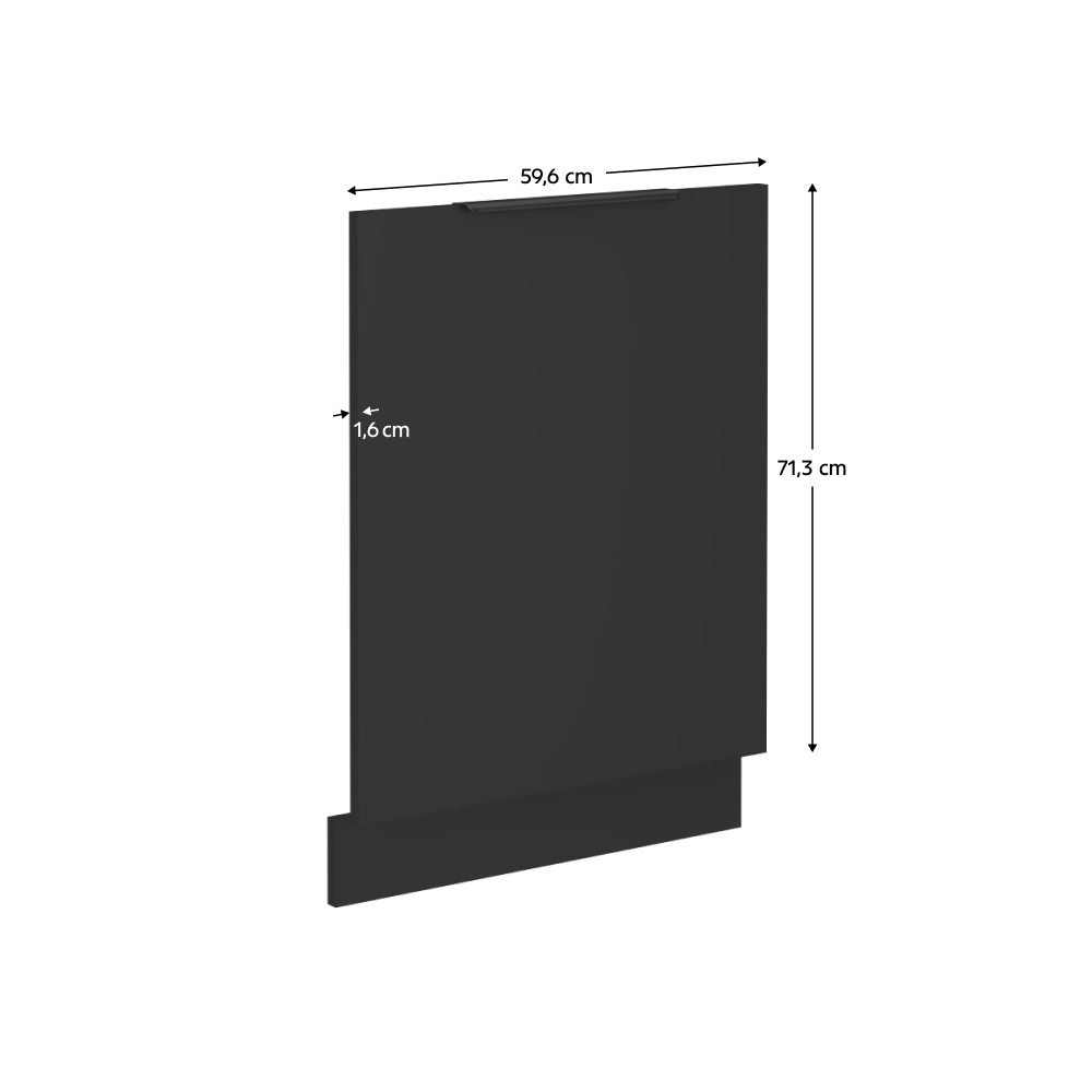 Usa de masina de spalat vase, negru, SIBER ZM 713x596 — imaginea 7