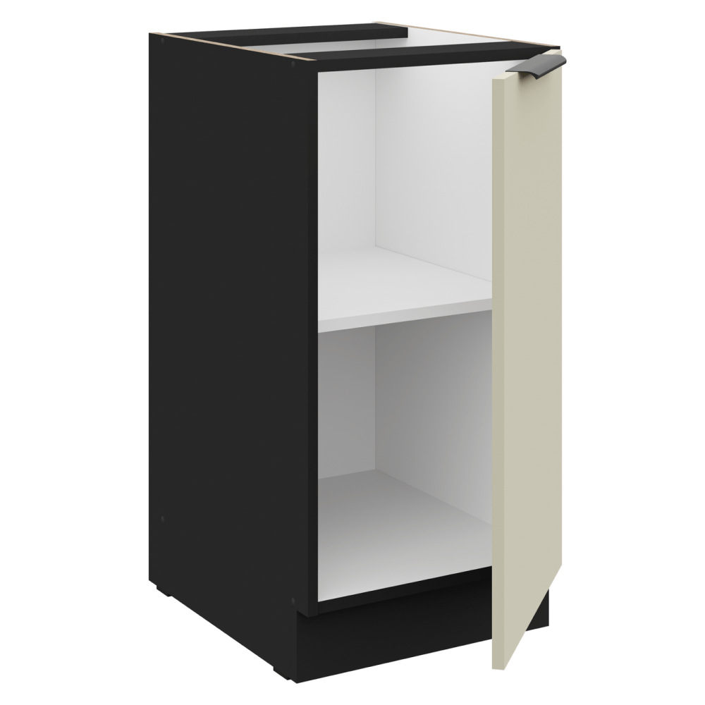 Dulap inferior, casmir/negru, ARAKA 40 D 1F BB — imaginea 2
