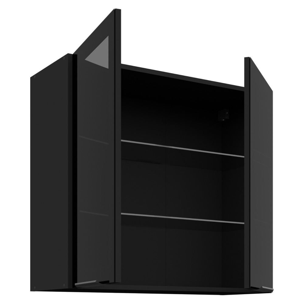 Dulap superior, negru, ARAKA/MENZO/SIBER 80 GS-72 2F — imaginea 2