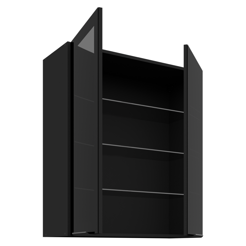 Dulap superior, negru, ARAKA/MENZO/SIBER 80 GS-90 2F — imaginea 2