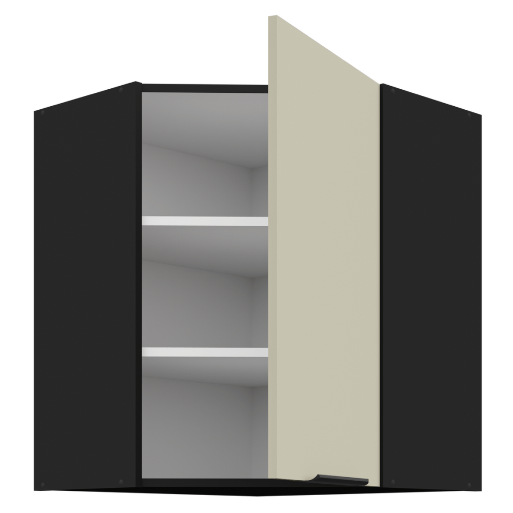 Dulap de colt superior, casmir/negru, ARAKA 60x60 GN-72 1F — imaginea 2