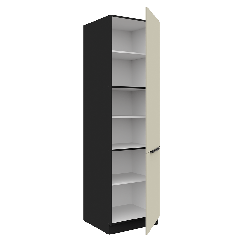 Dulap inalt, casmir/negru, ARAKA 60 DK-210 2F — imaginea 2