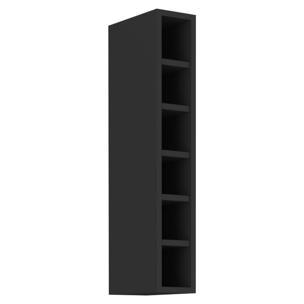 Dulap superior cu polita, negru, ARAKA/MENZO/SIBER 15 G-90 OTW
