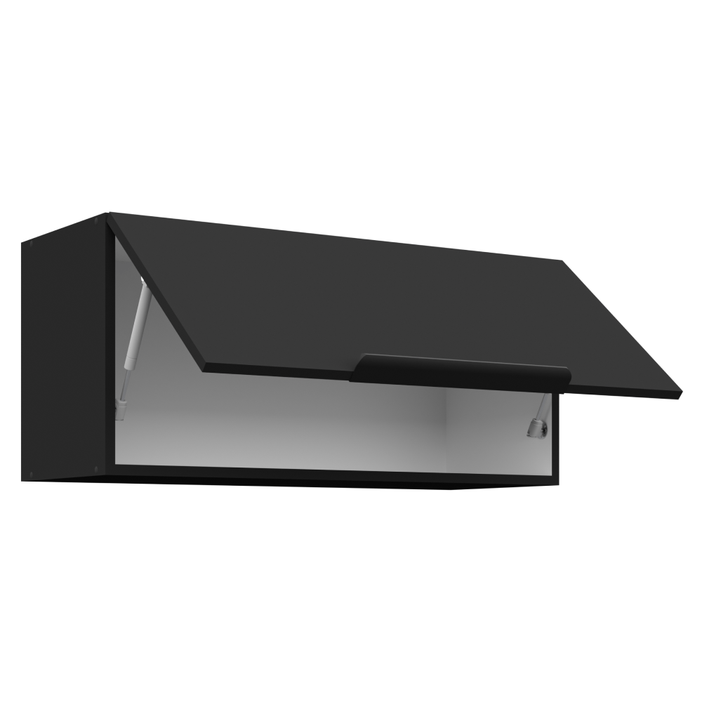 Dulap superior, negru, SIBER 80 GU-36 1F — imaginea 2