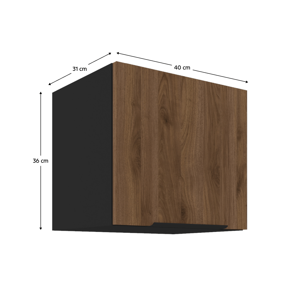 Dulap superior, nuc okapi/negru, MENZO 40 GU-36 1F — imaginea 5
