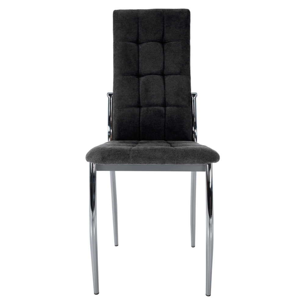Scaun, tesatura gri inchis/metal, ADORA 2 NEW — imaginea 3