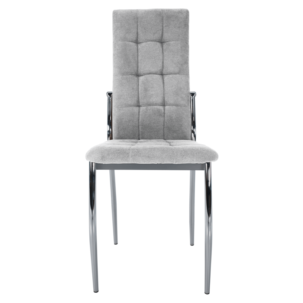 Scaun, tesatura gri/metal, ADORA 2 NEW — imaginea 3