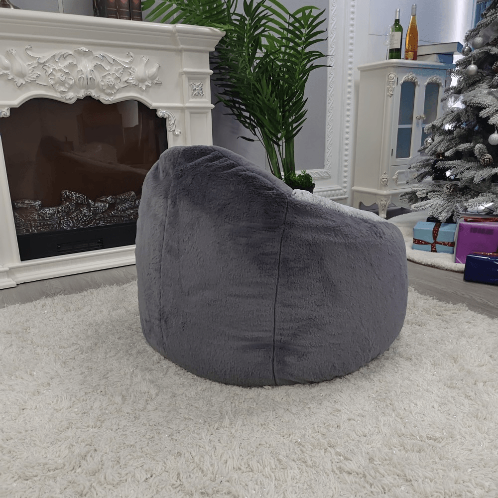 Fotoliu tip sac pinguin, gri, PINGO — imaginea 5