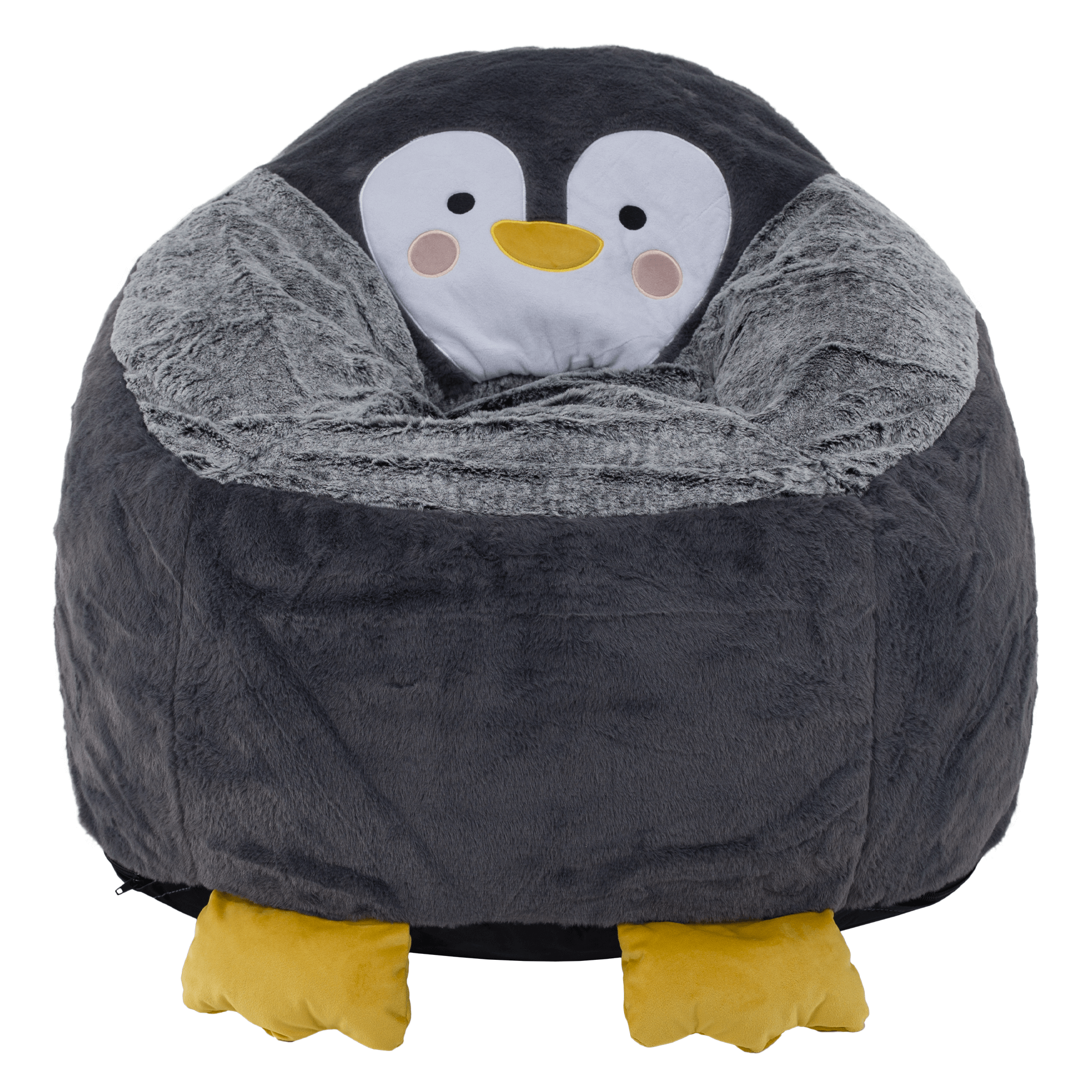 Fotoliu tip sac pinguin, gri, PINGO — imaginea 6