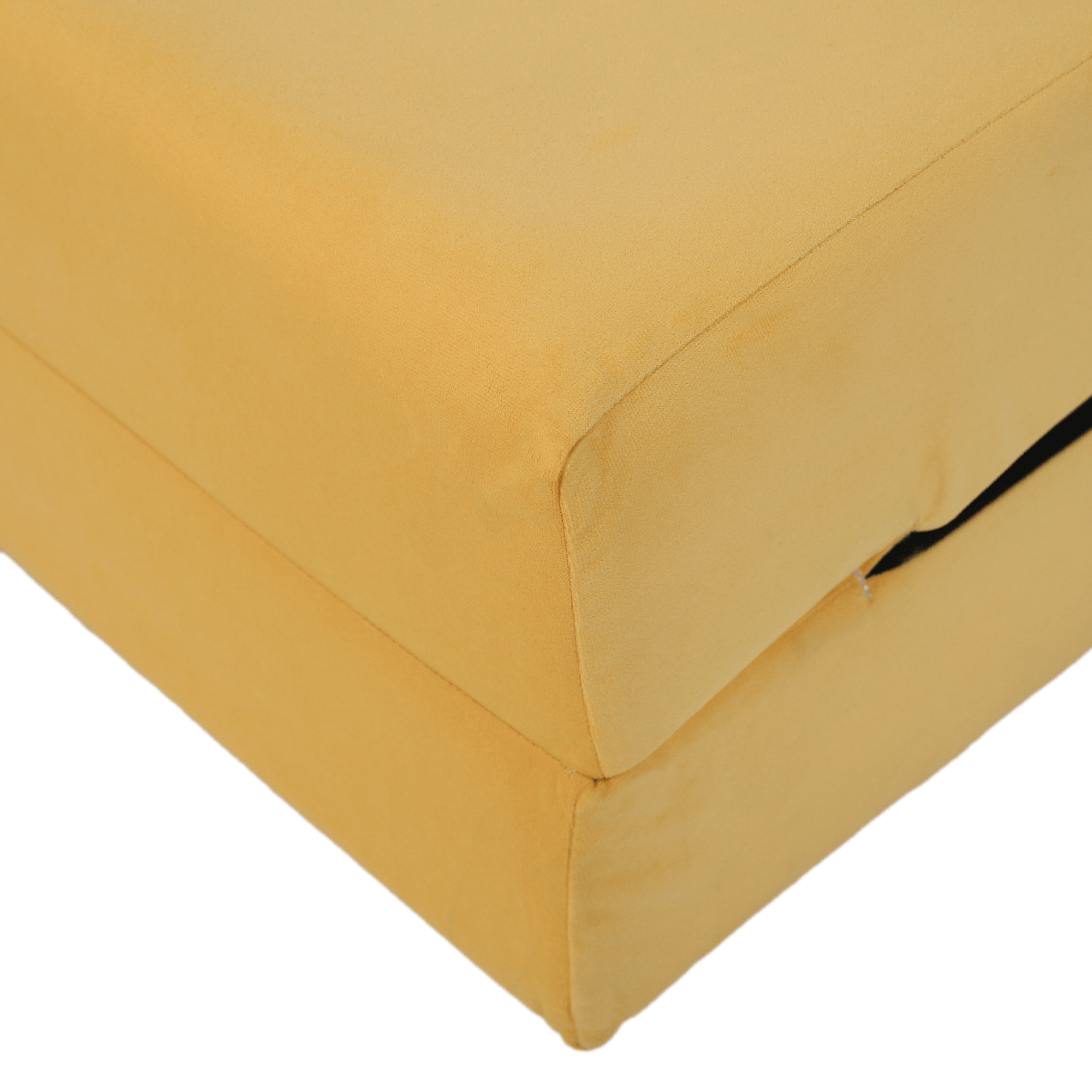 Saltea pliabila/fotoliu extensibil, 2 in 1, galben, PELOS — imaginea 2