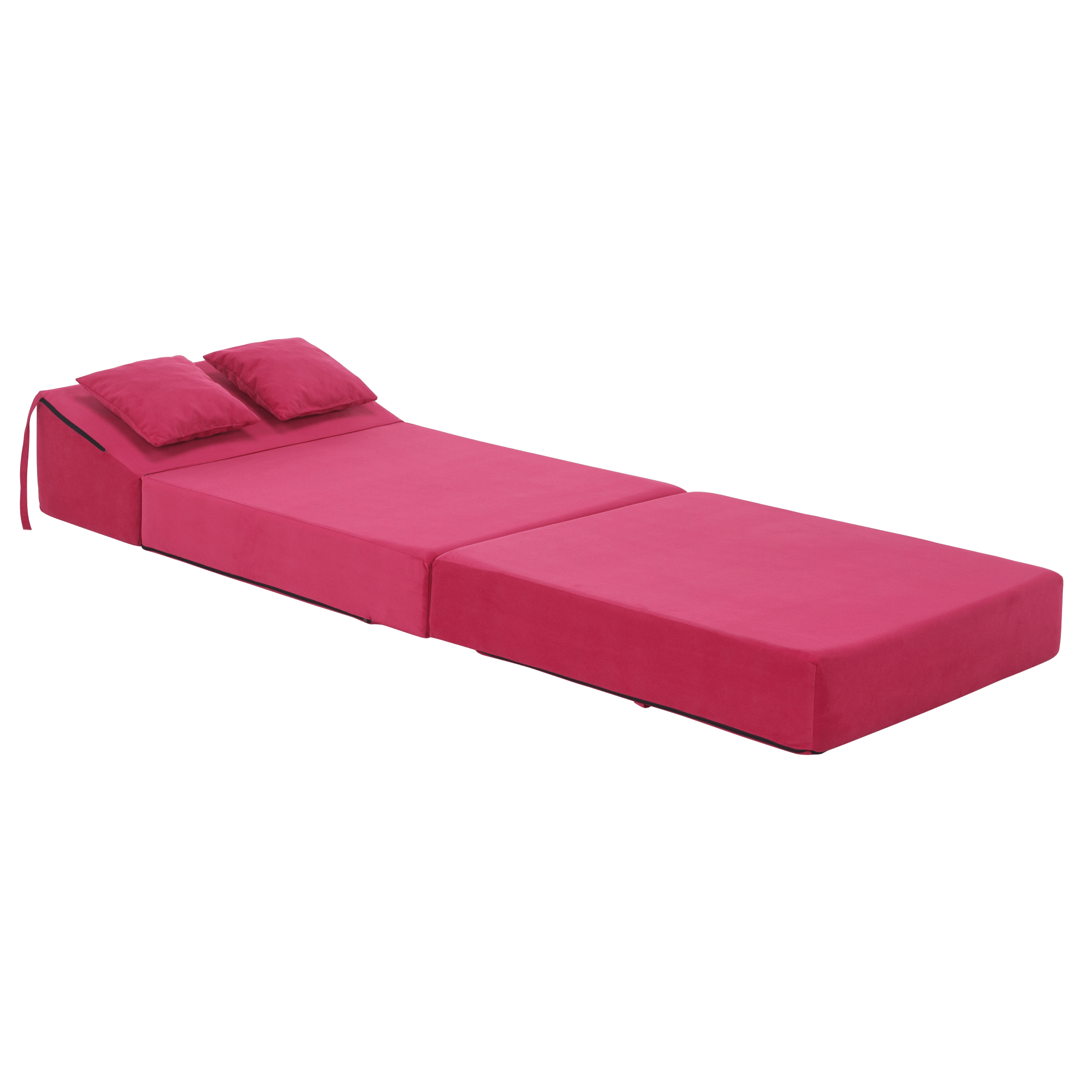 Saltea pliabila/fotoliu extensibil, 2in1, roz magenta, PELOS — imaginea 2