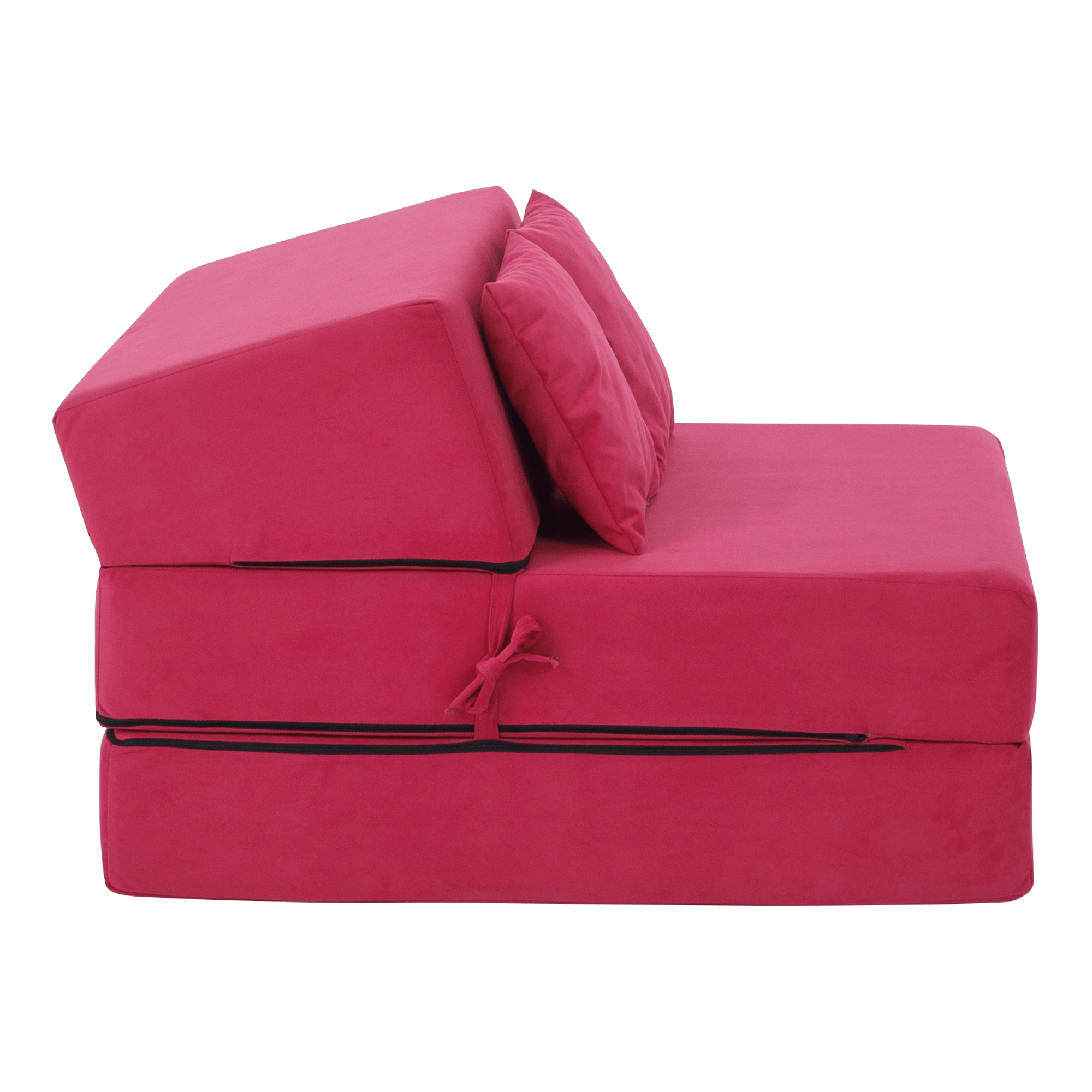 Saltea pliabila/fotoliu extensibil, 2in1, roz magenta, PELOS — imaginea 4
