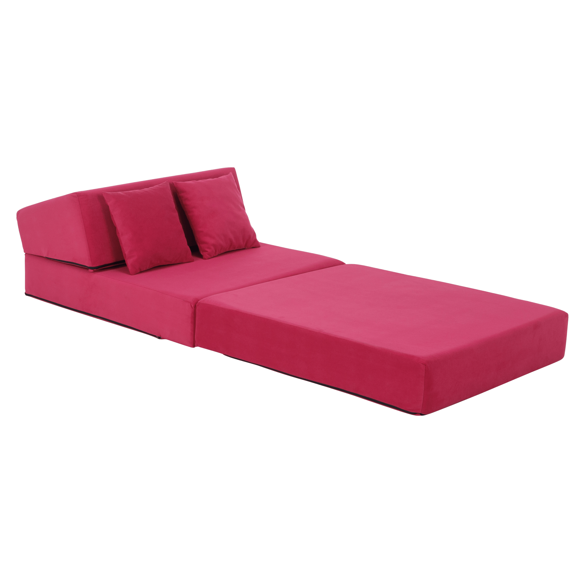Saltea pliabila/fotoliu extensibil, 2in1, roz magenta, PELOS — imaginea 10